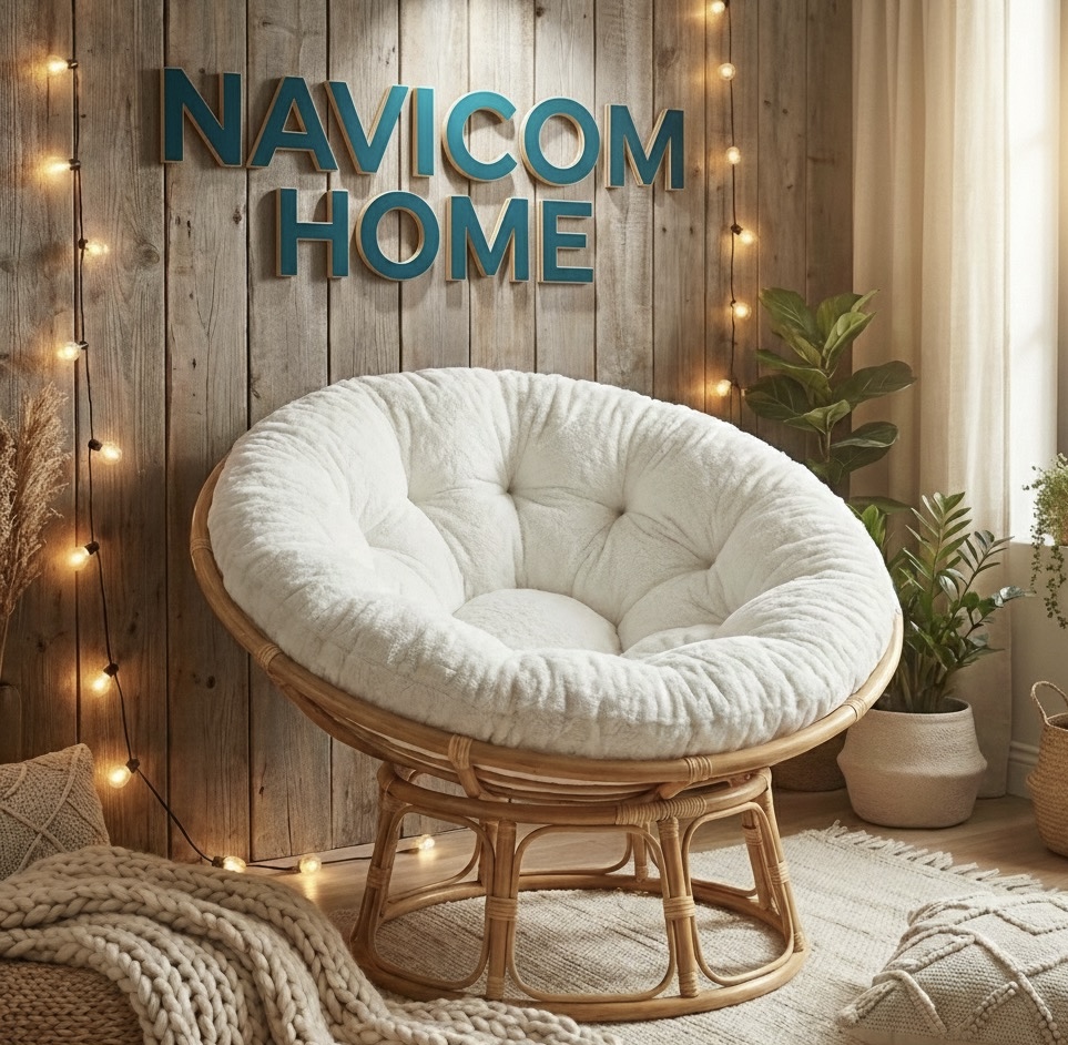 Ghế mây papasan Navicom (Nệm cao cấp)